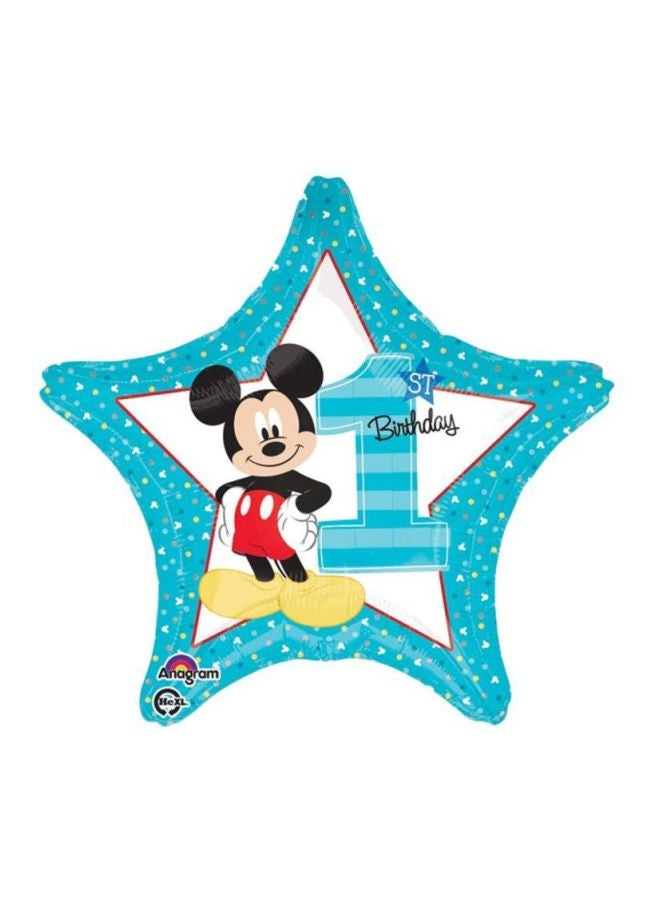 Amscan Mickey 1st Birthday Balloon S60 19inch - Image 2