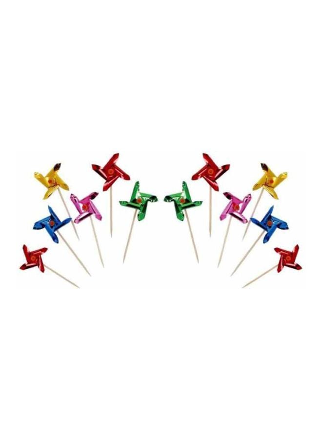 Unique - 12-Piece Pinwheel Toothpick 49141 - Image 1