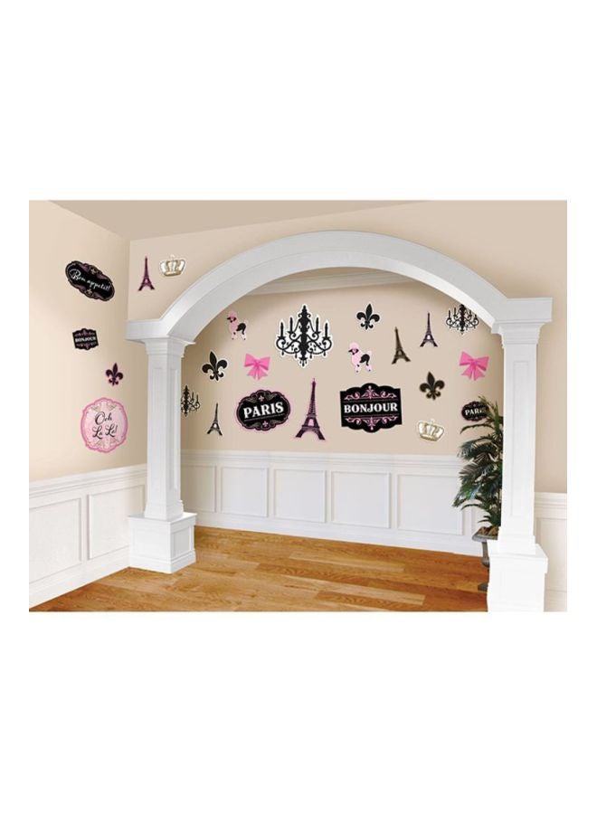 Amscan 30-Piece A Day In Paris Mega Value Card Cut-Out Set Birthday Gift Toys, Return Gifts for Party - Image 2