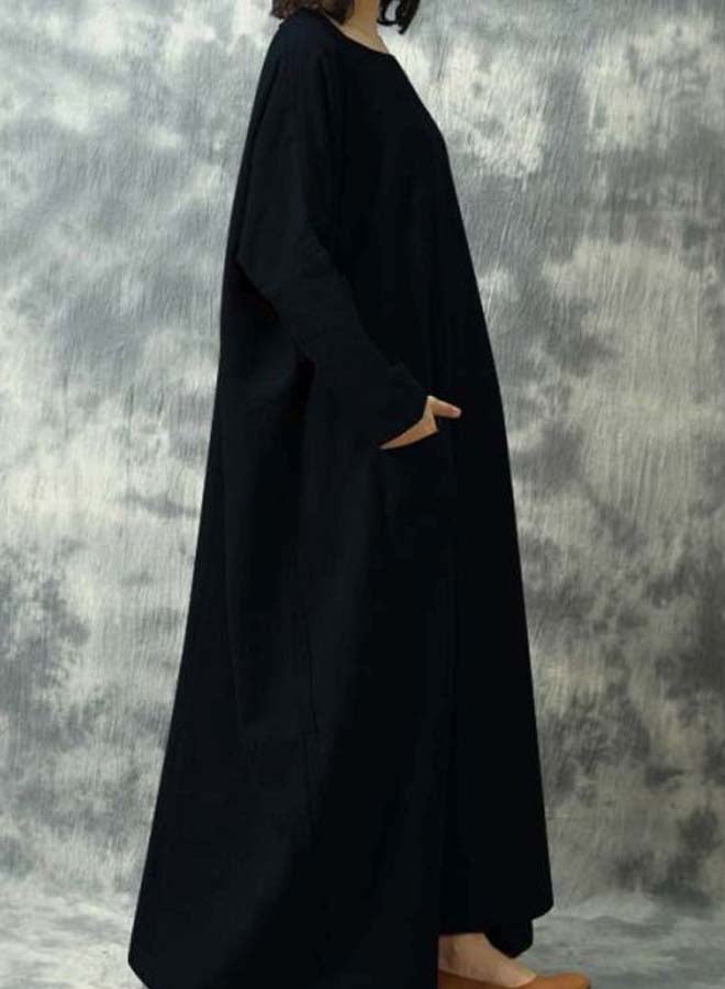 Solid Maxi Dress Dark blue  - Image 4