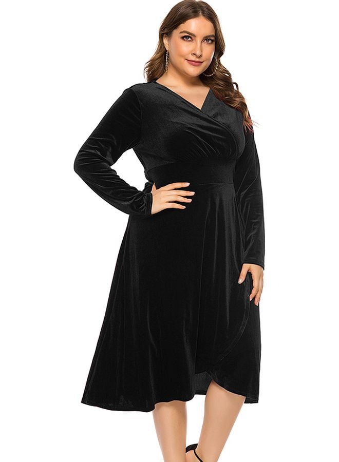 Generic Crossover Detailed Dress Black  - Image 1
