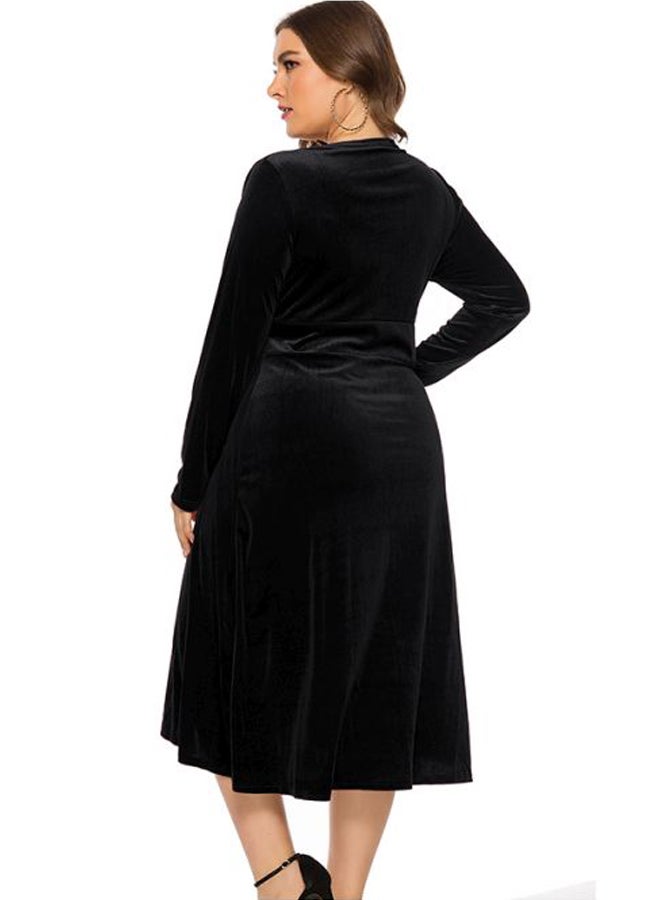 Generic Crossover Detailed Dress Black  - Image 2