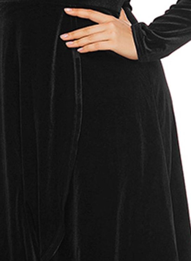 Generic Crossover Detailed Dress Black  - Image 3