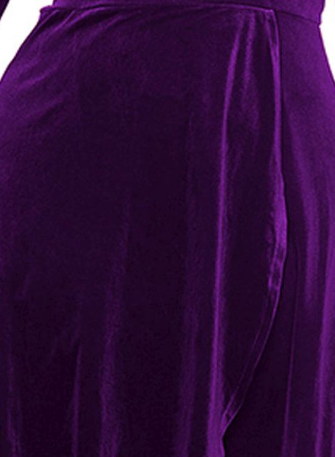 Generic - Crossover Midi Dress Purple - Image 1