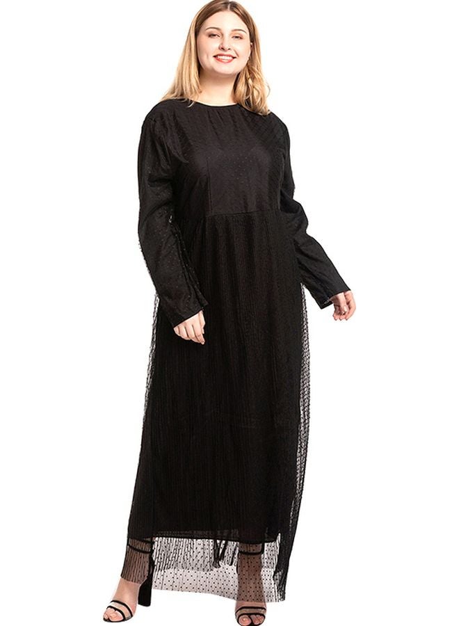 Generic - Mesh Polka Dot Dress Black - Image 1