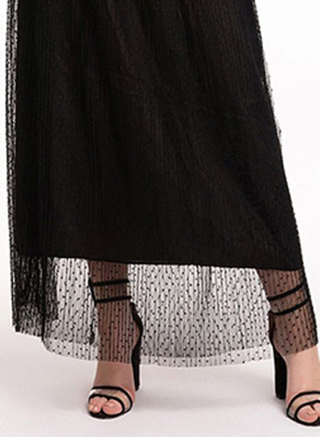 Generic - Mesh Polka Dot Dress Black - Image 1