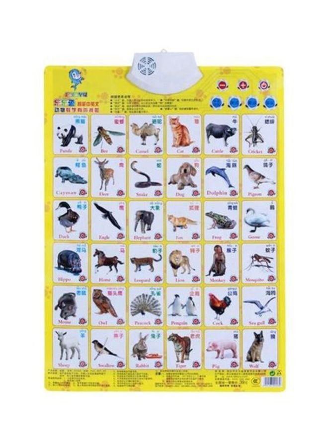 Unique Educational Wall Posters Wall Chart Sound Toy 30 x 20 x 5cm  - Image 1