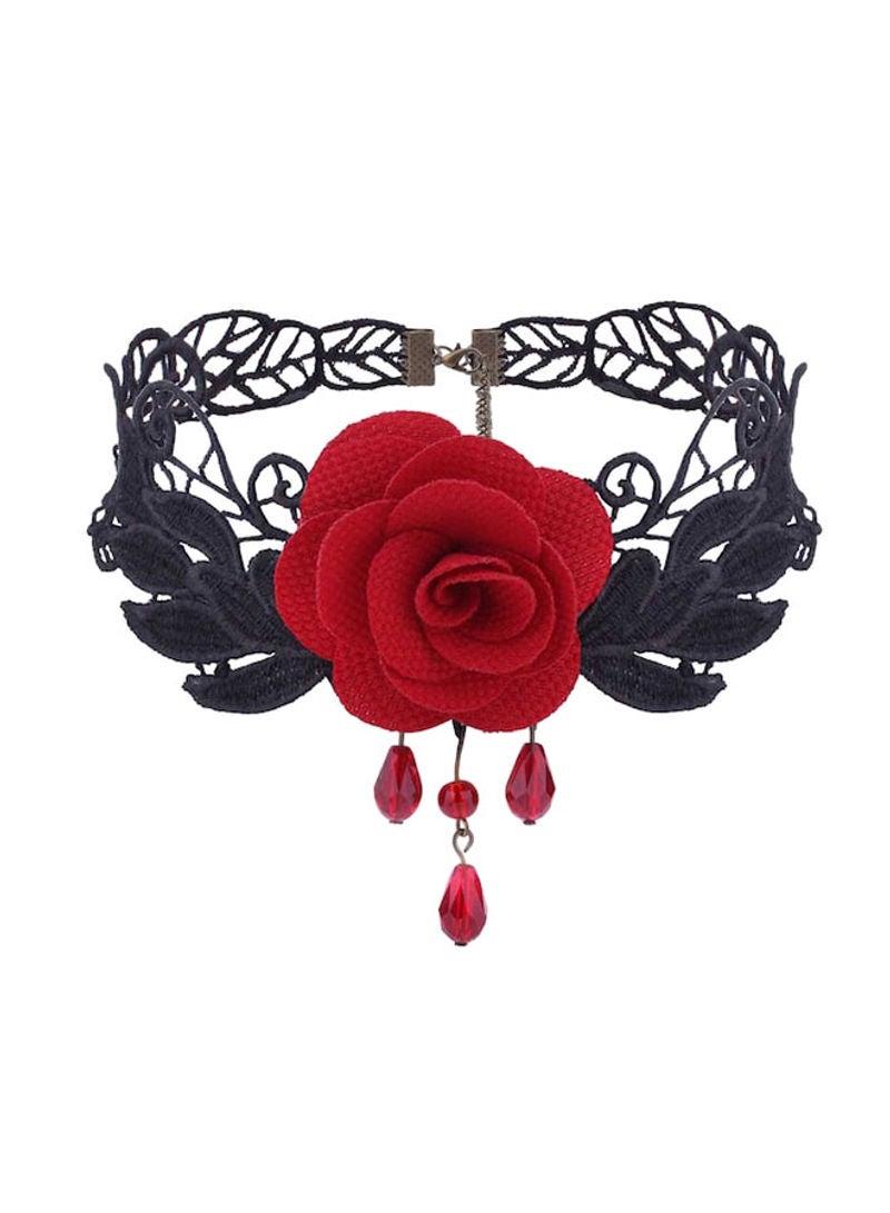 Hollow Out Flower Design Lace Choker - v1597077994/N34842252A_1