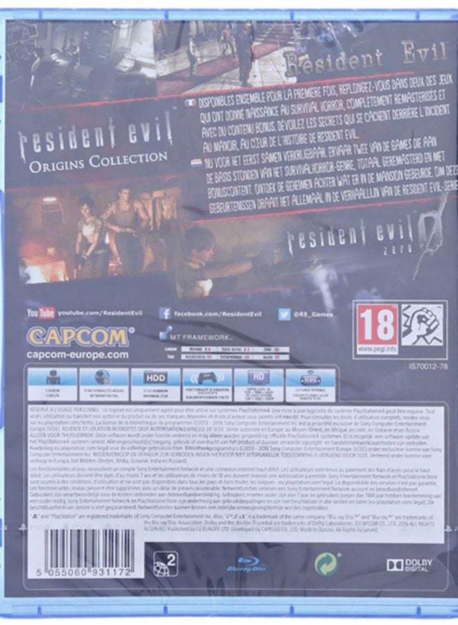 كابكوم لعبة "Resident Evil Origins Collection" (إصدار عالمي) - adventure - playstation_4_ps4 - Image 2