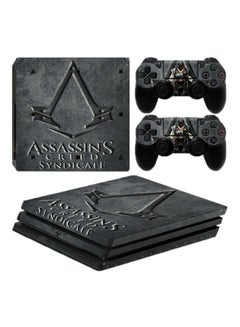 داتا فروج ملصق حماية بطبعة من لعبة "Assassins Creed" لجهاز بلايستيشن 4 برو وذراعي التحكم  - Image 1
