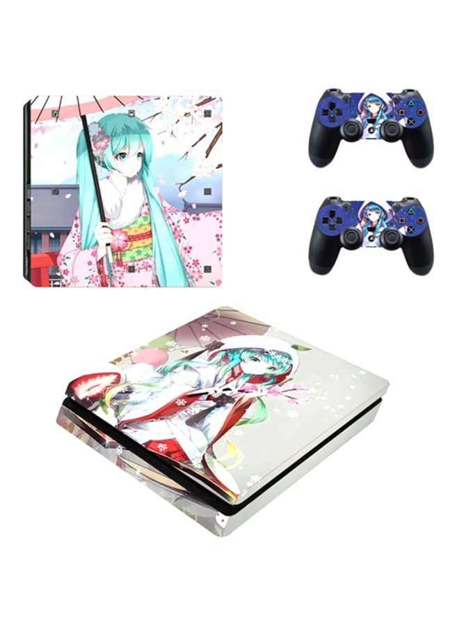 DATA FROG - Anime Print Skin For PlayStation 4 Slim Console And Controller - Image 1