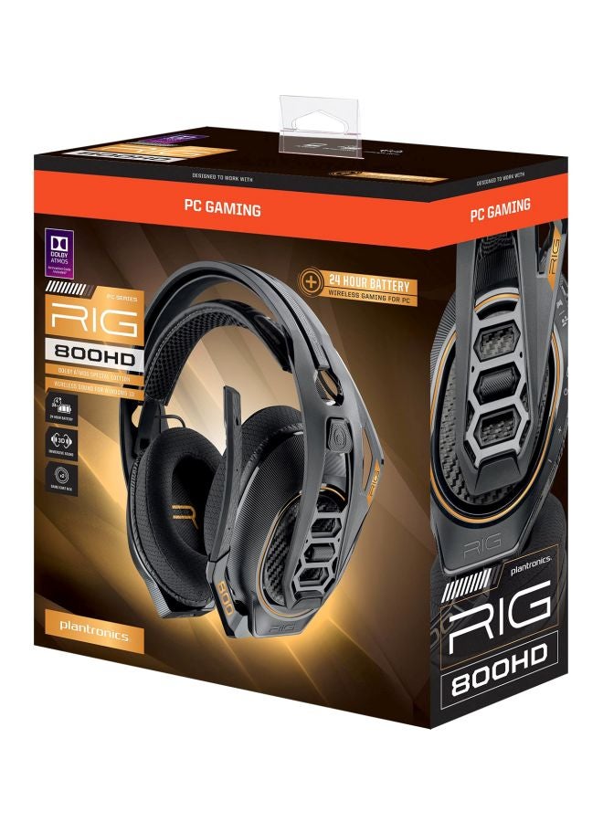 بلانترونيكس سماعات رأس RIG 800HD لاسلكية بتصميم يغطي الأذن مع ميكروفون للألعاب، لون أسود - Image 5