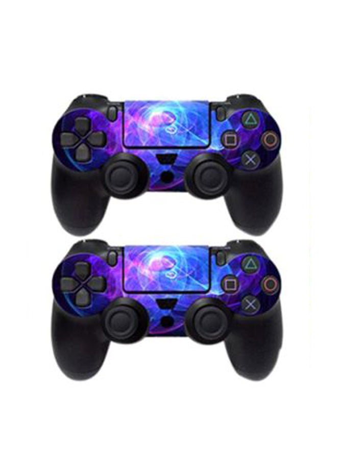 DATA FROG - 3-Piece Printed Sticker For PlayStation 4 Slim Console And Controller - Image 1