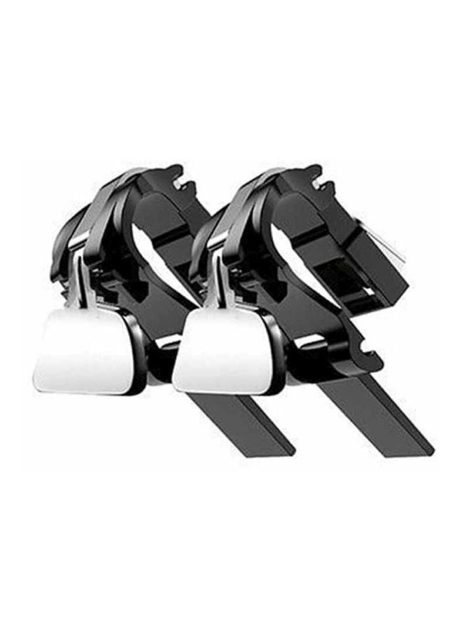 أوكتيك طقم زناد إطلاق النار L1R1 لذراع تحكم ألعاب PUBG من قطعتين - بلوني الفضي/ الأسود - Image 1