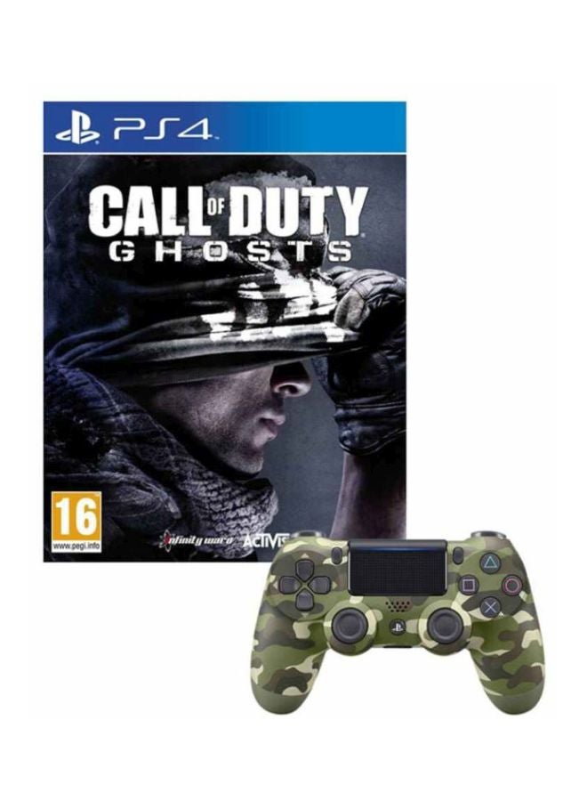 Call Of Duty: Ghosts (Intl Version) With DualShock 4 Wireless Controller - Action & Shooter - PlayStation 4 (PS4)
