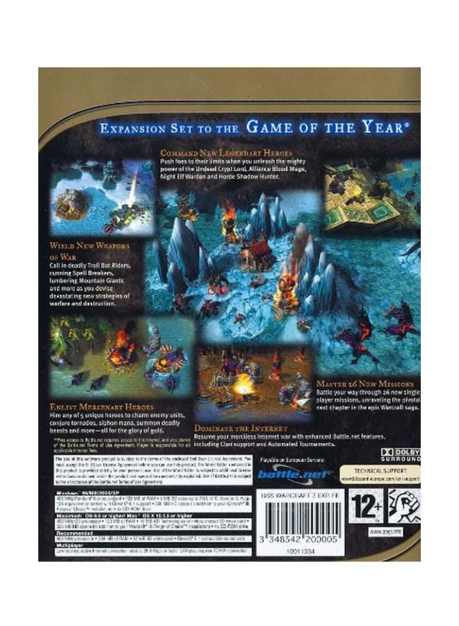 BLIZZARD ENTERTAINMENT - Warcraft III: The Frozen Throne (Intl Version) - strategy - pc_games - Image 1