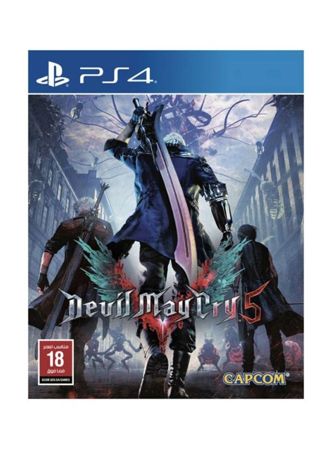 Bethesda - Devil May Cry 5 With DualShock 4 Wireless Controller - English/Arabic - (KSA Version) - Adventure - PlayStation 4 (PS4) - Image 1