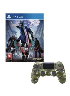 Devil May Cry 5 With DualShock 4 Wireless Controller - English/Arabic - (KSA Version) - Adventure - PlayStation 4 (PS4)