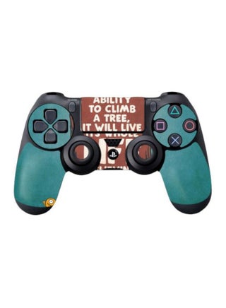 Printed Skin Sticker For DUALSHOCK 4 Wireless Controller - Brown/Blue/White - v1597079823/N21486471A_1