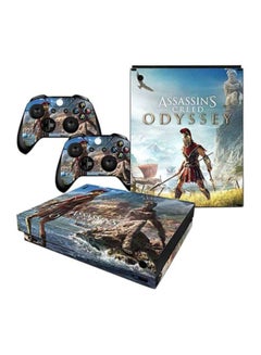 داتا فروج ملصق بطبعة لعبة Assassins Creed لجهاز إكس بوكس وان إكس وذراع التحكم - متعدد الألوان 
