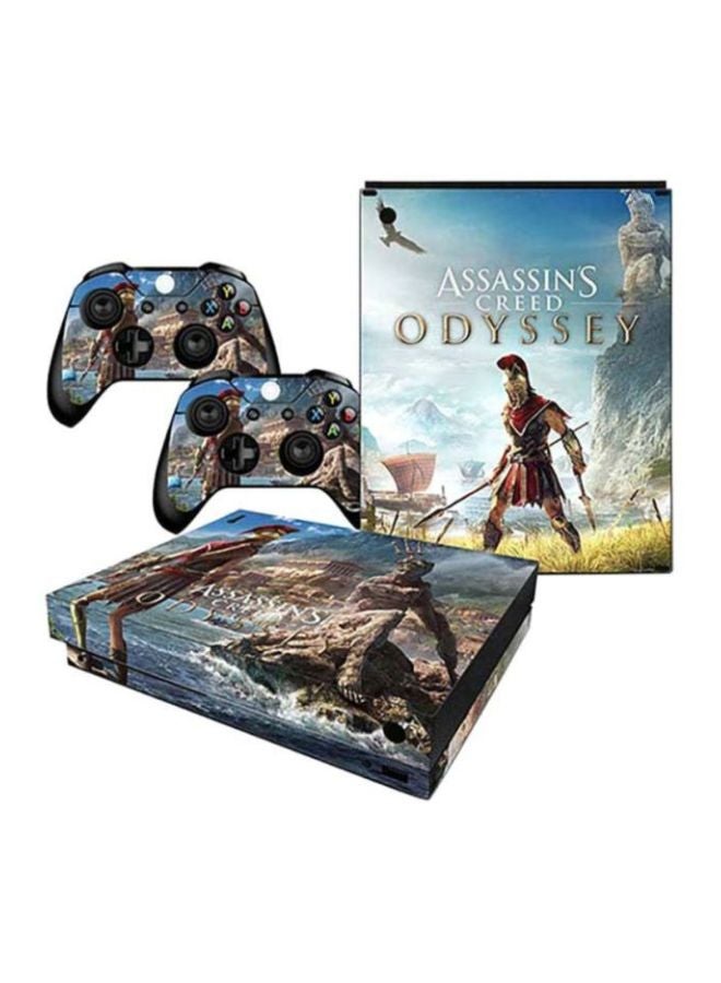 داتا فروج - ملصق بطبعة لعبة Assassins Creed لجهاز إكس بوكس وان إكس وذراع التحكم - متعدد الألوان - Image 1