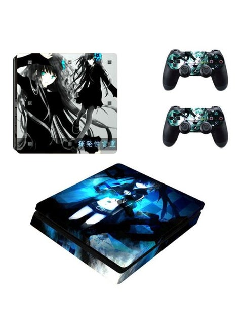 Anime Print Skin For PlayStation 4 Slim Console And Controller