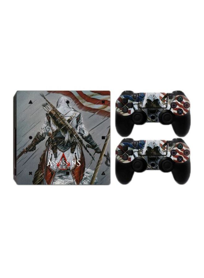 داتا فروج - ملصقات بطبعة من لعبة "Assassins Creed" لجهاز سوني بلايستيشن 4 برو وذراعي التحكم عن بعد - Image 1