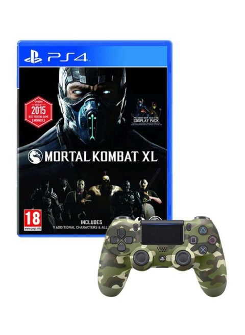 Mortal Kombat XL (Intl Version) With DualShock 4 Wireless Controller - Adventure - PlayStation 4 (PS4)
