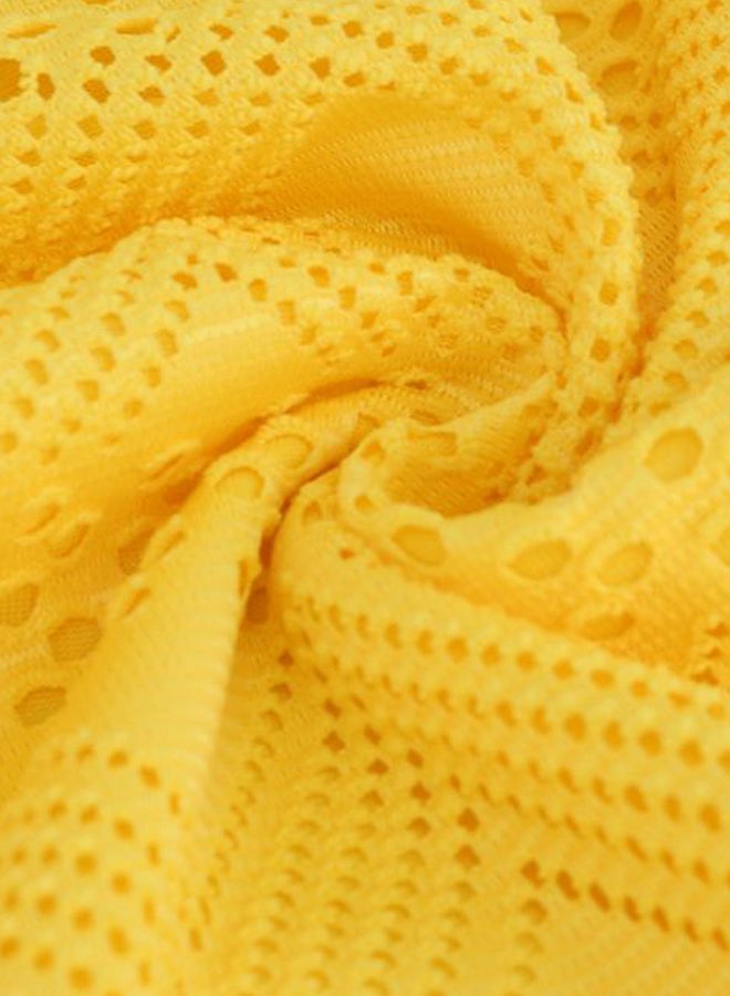 Plunge Neck Dress Yellow  - Image 3