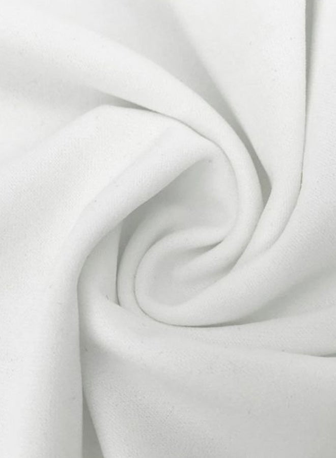 فستان ذو رقبة مربعة أبيض - Image 3