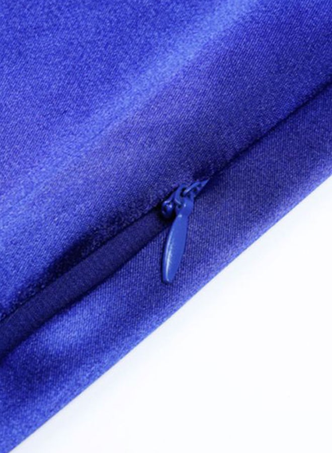 Cowl Slit Dress Blue  - Image 3