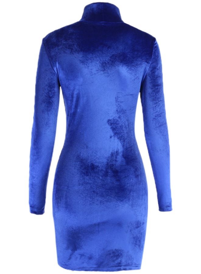 Bodycon Mini Dress Royal Blue - Image 2