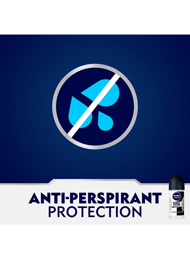 Nivea MEN Black And White Invisible Original, Antiperspirant, Roll-On 2 x 50ml - Image 4