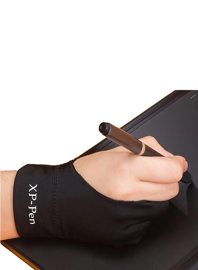 Artist Anti-Fouling Lycra Drawing Glove For Drawing Tablet Display Black