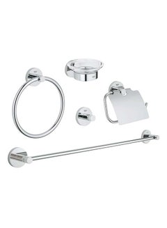 Grohe 5 in 1 Essentials Master Bathroom Acessories Set Chrome NAcm  - Image 1