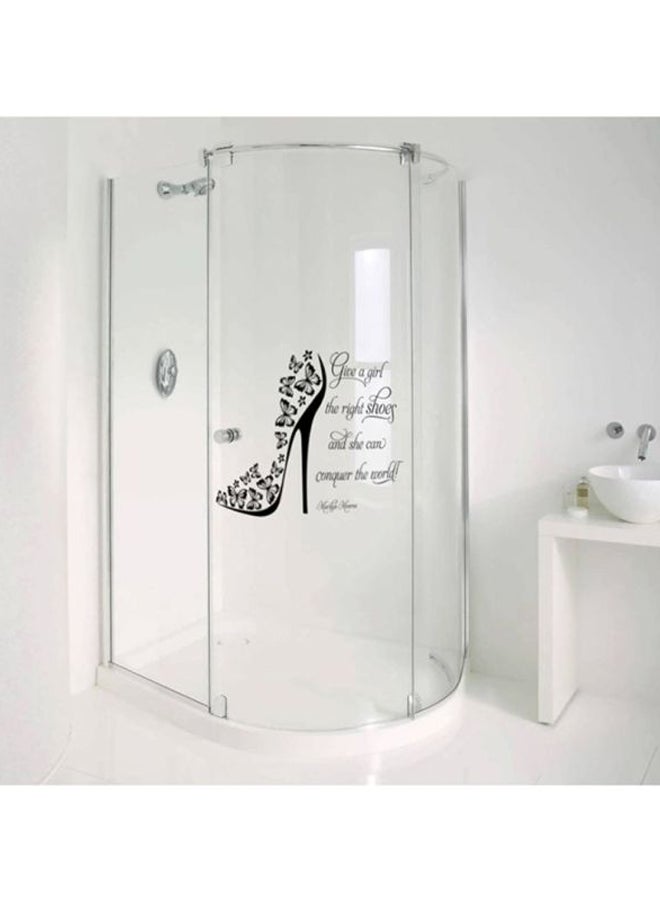 سبويل يور وول - ملصق جداري للحمام أسود 50x50Ø³Ù†ØªÙŠÙ…ØªØ± - Image 1