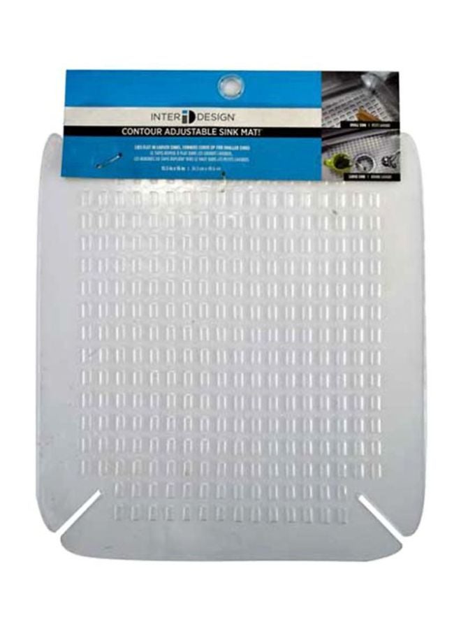 InterDesign Sink Saver Contour Clear 16x14inch - Image 1