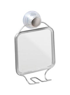 Turn-N-Lock Suction Mirror Silver 5.85 x 2.75 x 10.5inch