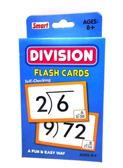 Smart 40-Piece Learning Division Flash Cards Set 14 x 8.5cm  - Image 1