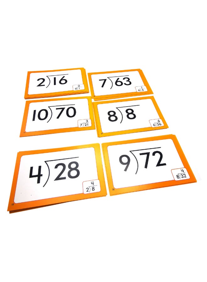 Smart 40-Piece Learning Division Flash Cards Set 14 x 8.5cm  - Image 3