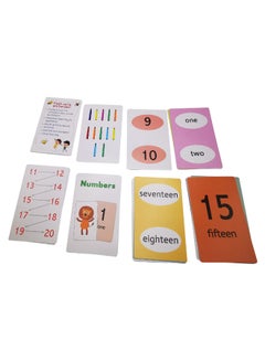 40-Piece Colourful Numbers Learning Flash Cards Set 14 x 8.5cm - v1597131220/N39676540A_3