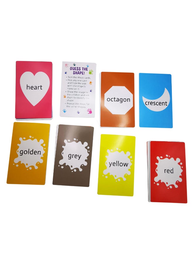 40-Piece Learning Colours Shapes And Sizes Flash Cards Set 14 x 8.5cm - v1597131221/N39676541A_3