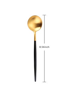 TD HOME 6-Piece Spoon Set Black / Gold 16.5x26x3.5centimeter  - Image 2
