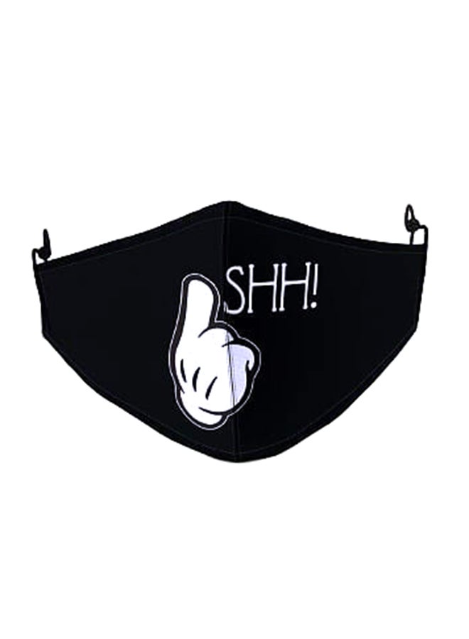 DINA ZAKI SSHH! Printed Mask - Image 1