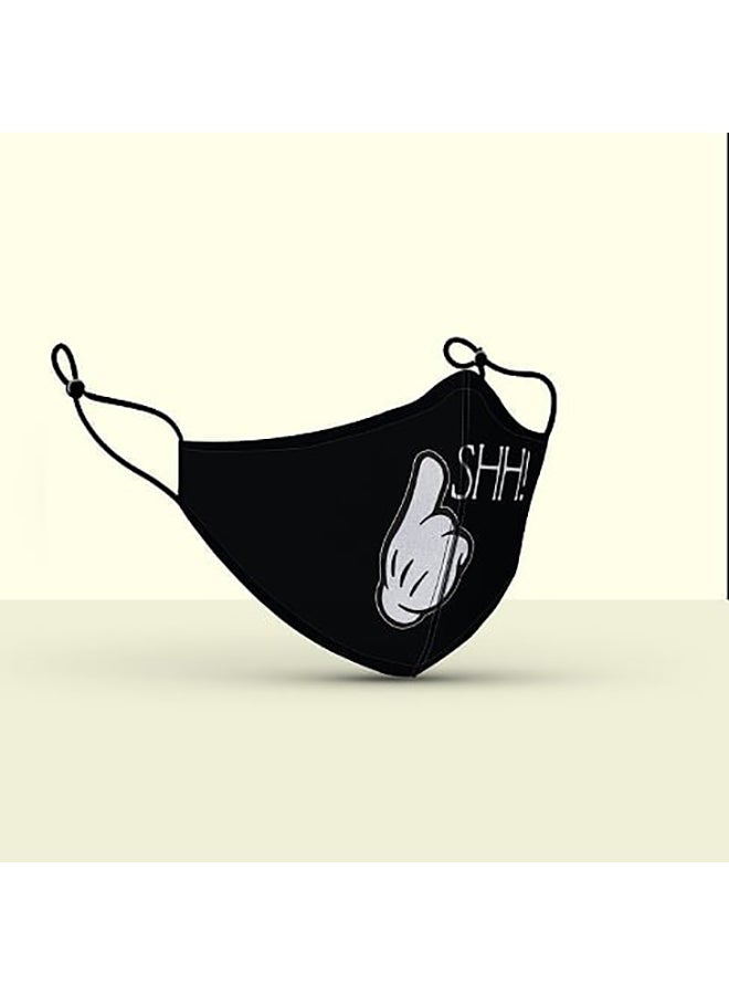 DINA ZAKI SSHH! Printed Mask - Image 2