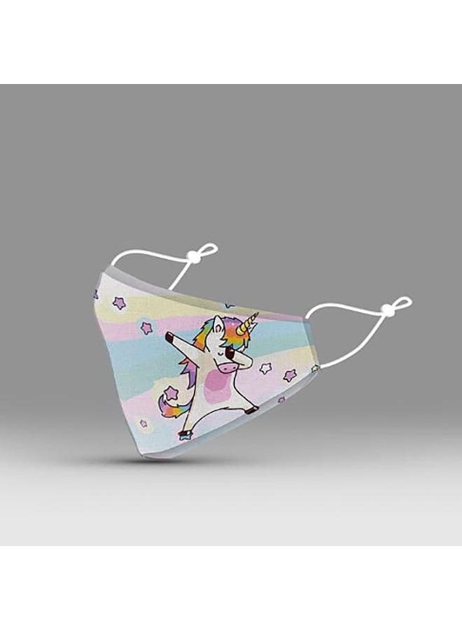 DINA ZAKI Dab Unicorn Printed Mask - Image 3