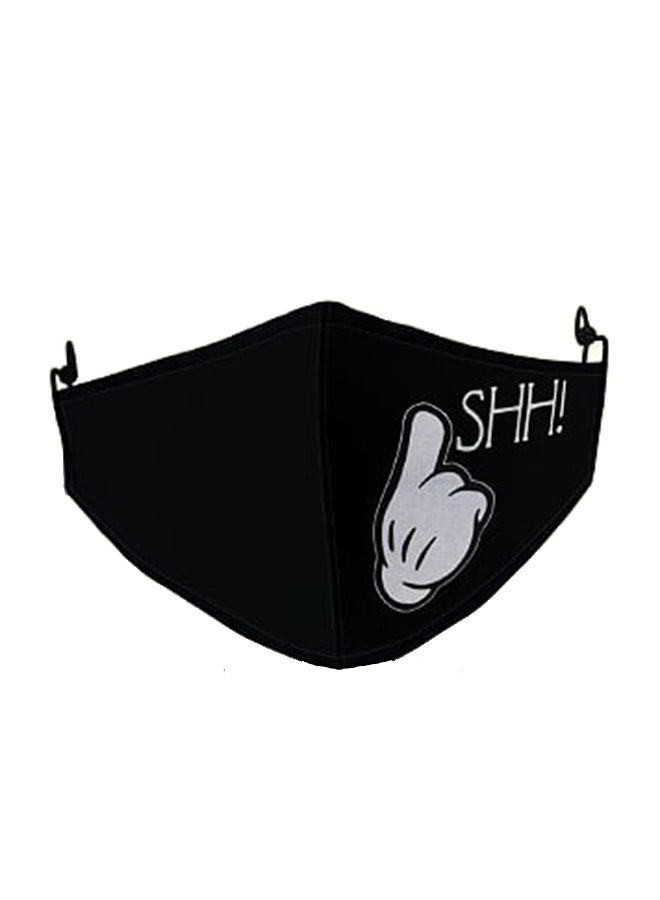 DINA ZAKI Side Shhh! Printed Mask - Image 1