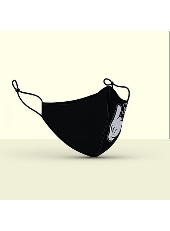 DINA ZAKI Side Shhh! Printed Mask - Image 2