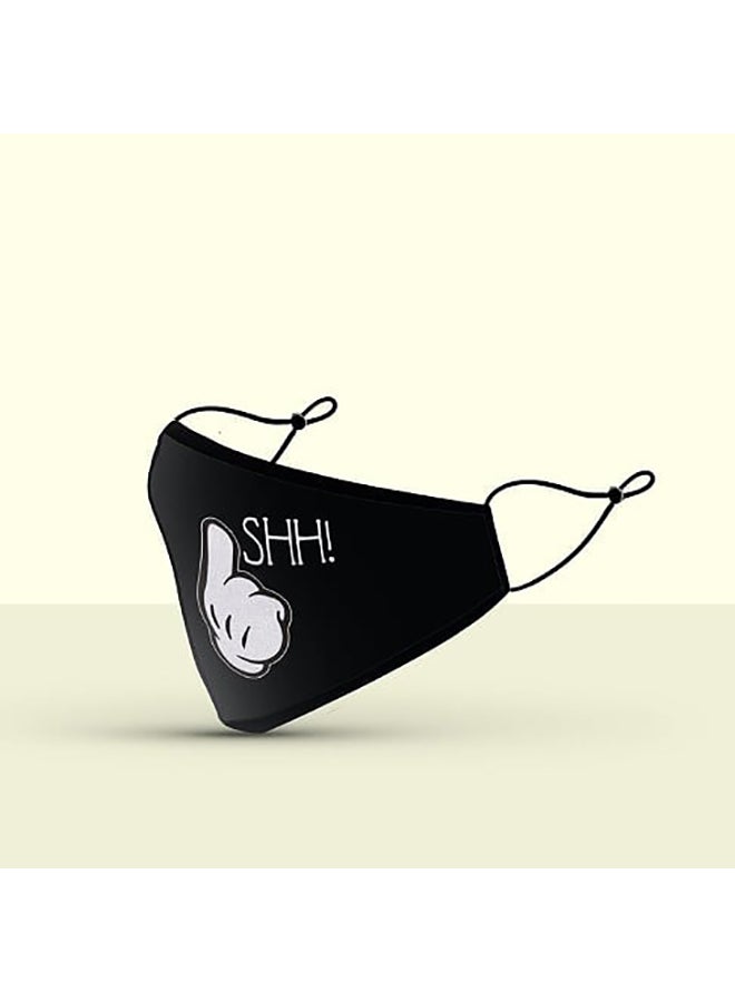 DINA ZAKI Side Shhh! Printed Mask - Image 3