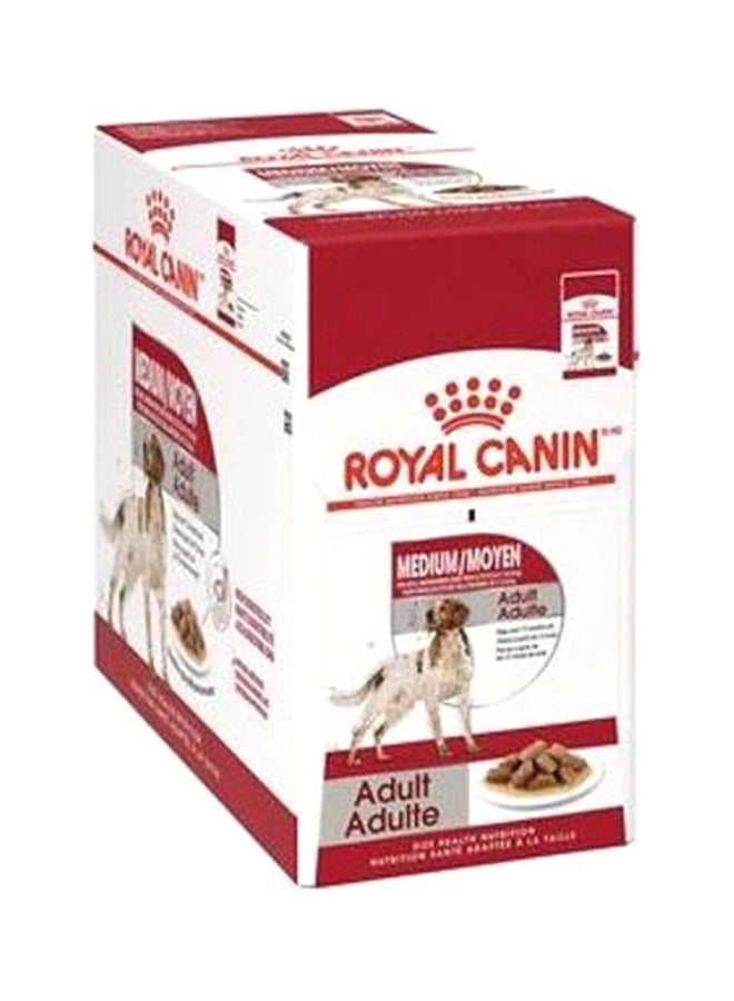 رويال كانين عبوة مكونة من 10 قطع من الطعام الرطب للحيوانات متوسطة الوزن البالغة للعناية بالحجم والصحة والتغذية 10x140جرام - Image 1